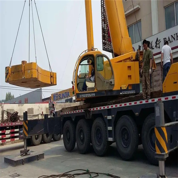 翁田镇当地吊车出租|机器吊装|75吨|工厂搬迁服务